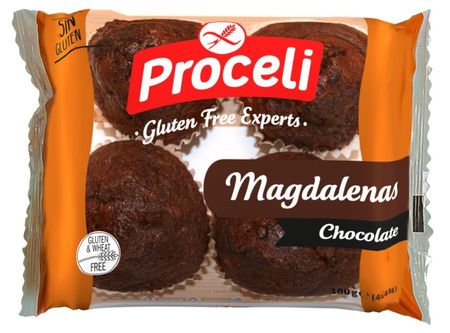Bezlepkové čokoládové magdalénky 180 g - Proceli