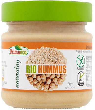 Hummus naturalny bezglutenowy BIO 160 g